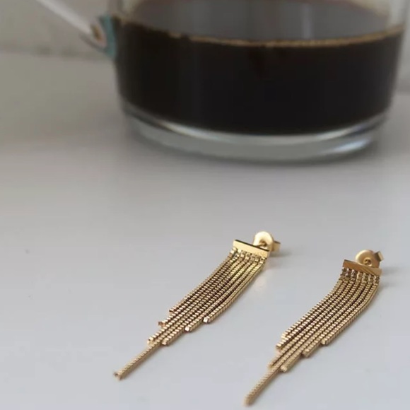 GP Tassels Statement Earrings - Picture 5 of 5